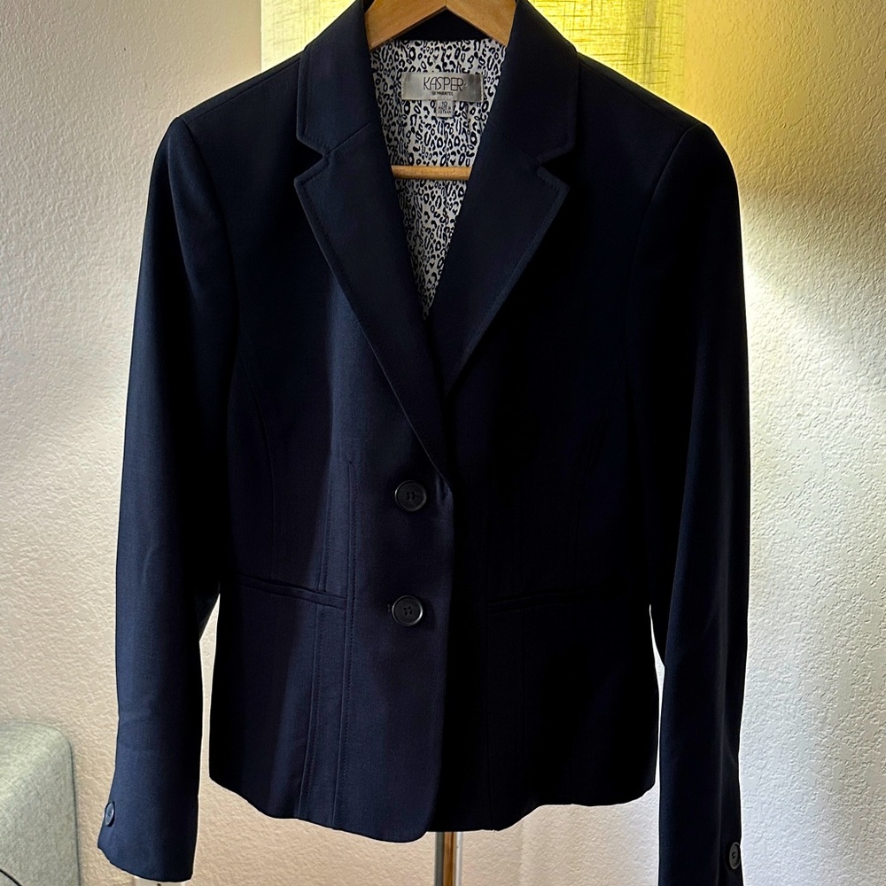 Kasper Midnight Black Blazer size 10